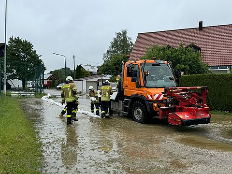 Keller unter Wasser/Straße Überflutet