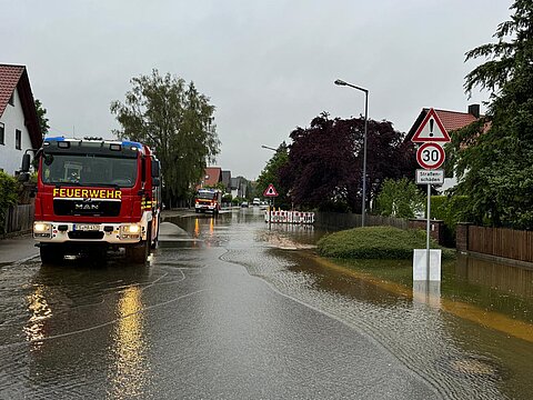 Keller unter Wasser/Straße Überflutet